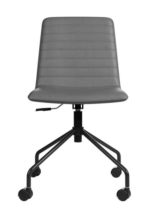 ARCA MOVE BLACK, židle kancelářská, ekologická kůže šedá